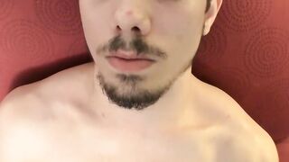 Thick hairy cock Chad Turner jerks off with his hung buddy