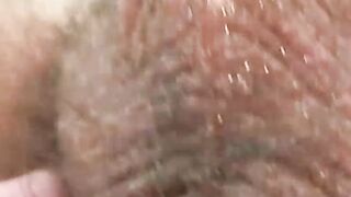 Stunning senior jerks off his rock hard cock in intense solo