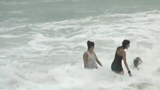 goddess bitch gets arse plowed by the beach