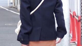 Japanese ladies flashing panties all around town
