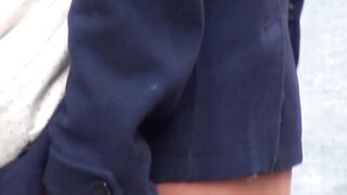 Japanese ladies flashing panties all around town