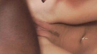 Petite teen blonde Nesty licked and rammed by BBC dude