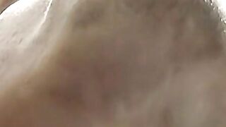 Blonde twink revealed his cock while blowing smoke
