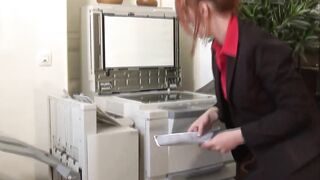 Big Tit bitch gets banged! inside the office