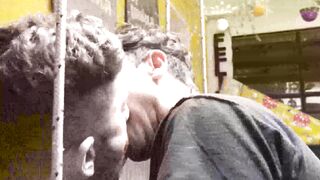 Stunning dude Marcos bends over and let Diego Silvero dominate his ass