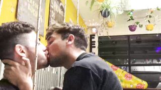 Stunning dude Marcos bends over and let Diego Silvero dominate his ass