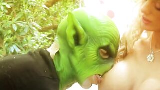 Blonde farry gets banged by masked guy