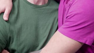 Laith Inkley pulls out from a tight hole and double doses him with his jizz