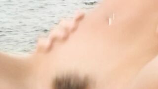Slender Bombshell gets arse banged on the beach