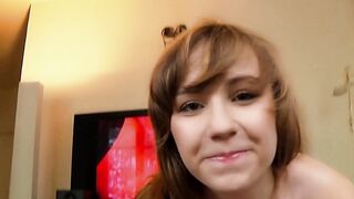 Adorable Hottie give oral sex into pov style