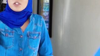 Arabic lady Maya Bijou seduces two hung studs into spit roasting her roughly