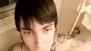 HungThugs.com - Skinny dick rider Blinx enjoys spanking his dolphin solo
