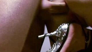 Red Haired minx gets double screwed