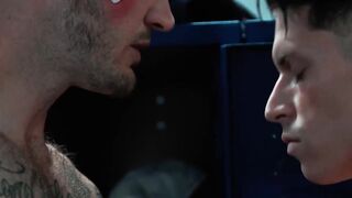 DisruptiveMovie.com - Christian Wilde dominates Troy Accola hard in steamy locker roo