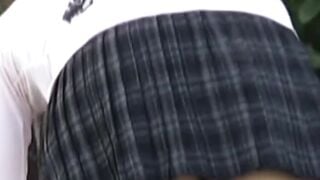 Adorable Asian babes in panties filmed with hidden camera