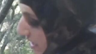 PussyCatsLatex.com - Raven's outdoor latex lesbian toying session
