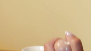 Blonde MILF masturbating and fucking