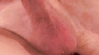 Mature man jerks off and uses dildo on his tight asshole