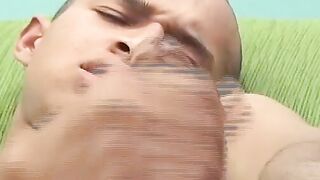 Horny amateur twink Jackson brings himself to the climax