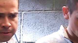 Awesome little twink becomes prison guards little bitch