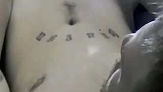 Amateur shoots loads of cum after intense solo masturbation