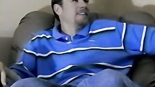Amateur shoots loads of cum after intense solo masturbation