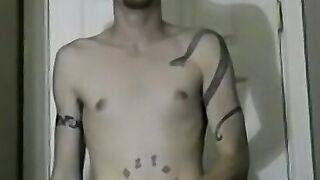 Amateur shoots loads of cum after intense solo masturbation