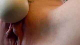 Trashy Goddess masturbating on the desk