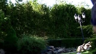Blonde minx gets boned public