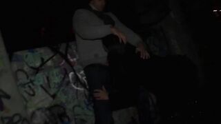 Trashy outdoors fucked