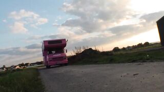 Amateur MILF gets rammed into the vehicle