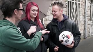 Ginger amateur thot gets her first double penetration