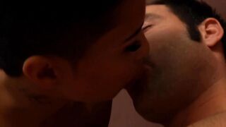 First double penetration and facial