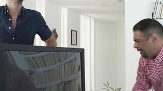 Slutty Tgirl Eva Maxim let neighbor fuck her ass