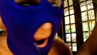 Rough deep throat on a blonde thot