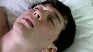 Twinks ass plowing and masturbation session with a nice view