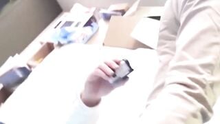 Japanese angel pisses while wearing her jeans
