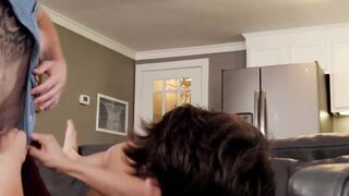 Andy Taylor rimmed and fucked bareback after deepthroat BJ