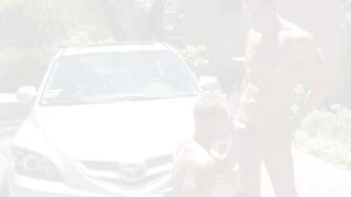 Jocks Spencer Reed and Aryx Quinn blowing dicks outdoor