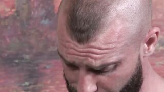 Bearded daddy seduces his stepson to ride his throbbing cock