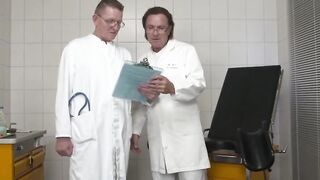 Superb african patient gets nailed by 2 doctors