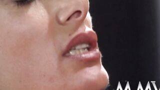 Big Boobed dark hair gets facial cumshoted