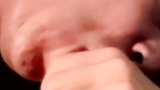 Throbbing cock amateur gets kinky and passionate blowjob