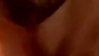 Amateur jerks off while mature man helps him cum with tongue
