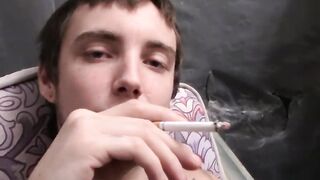 Handsome straight hunk Blinx masturbates in passionate solo