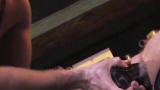 InfernoDungeon.com - Bare hand fisting stretches a gaping anus to its limit