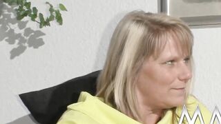 Freaky mature lovers having sex inside 3 way
