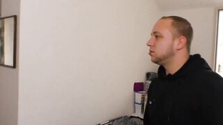 Inked bitch inside glasses fucks her neighbour