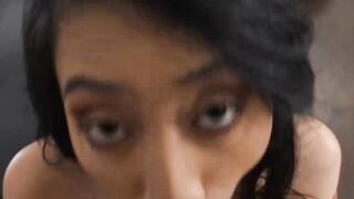 Asian teen Salee Lee receives a messy facial from daddy Charles Dera