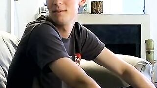 Smoking cig and a gentle cock massage by stunning Shane Allen